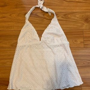 Target White Eyelet Tankini